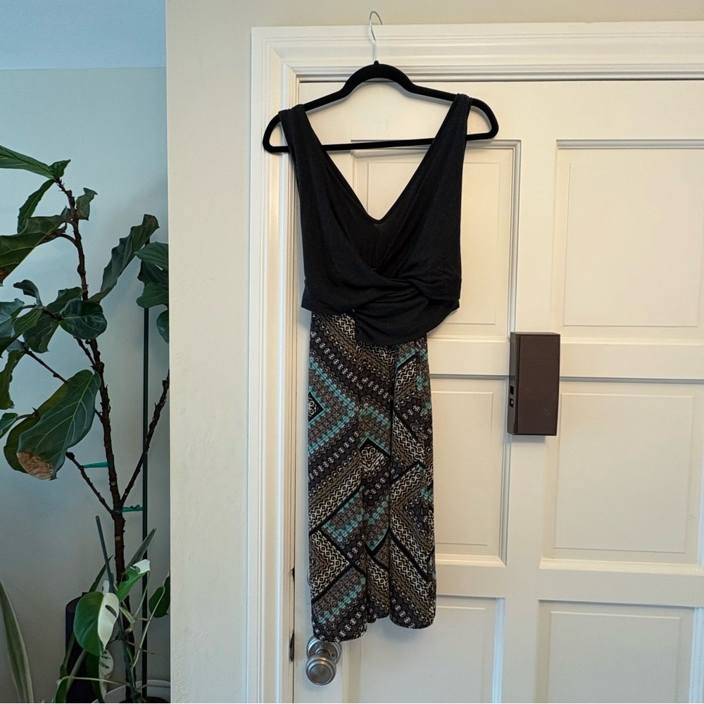 Anthropologie Amadi Geometric Wrap Sleeveless Dress - Size Medium